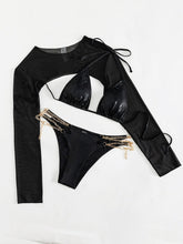 Load image into Gallery viewer, Sexy Mesh Chain 3-piece Bikini