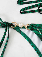 Load image into Gallery viewer, Criss Cross Bandage Woman Swimsuit T-Back Bikini