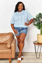 Load image into Gallery viewer, Woman's Ribbed Trim Round Neck Knit Top