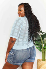 Load image into Gallery viewer, Woman's Ribbed Trim Round Neck Knit Top