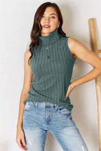 Load image into Gallery viewer, Ribbed Turtleneck Tank