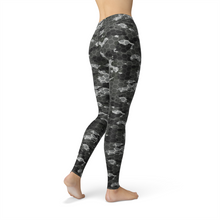 Load image into Gallery viewer, Black Hex Camo Leggings