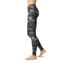 Load image into Gallery viewer, Black Hex Camo Leggings