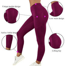 Load image into Gallery viewer, Woman's Leggings Running Fitness Yoga Pants With Pocket