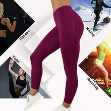 Load image into Gallery viewer, Woman's Leggings Running Fitness Yoga Pants With Pocket