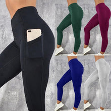 Load image into Gallery viewer, Woman's Leggings Running Fitness Yoga Pants With Pocket