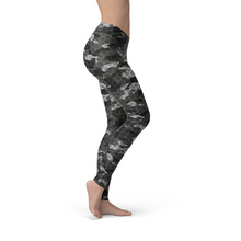 Load image into Gallery viewer, Black Hex Camo Leggings