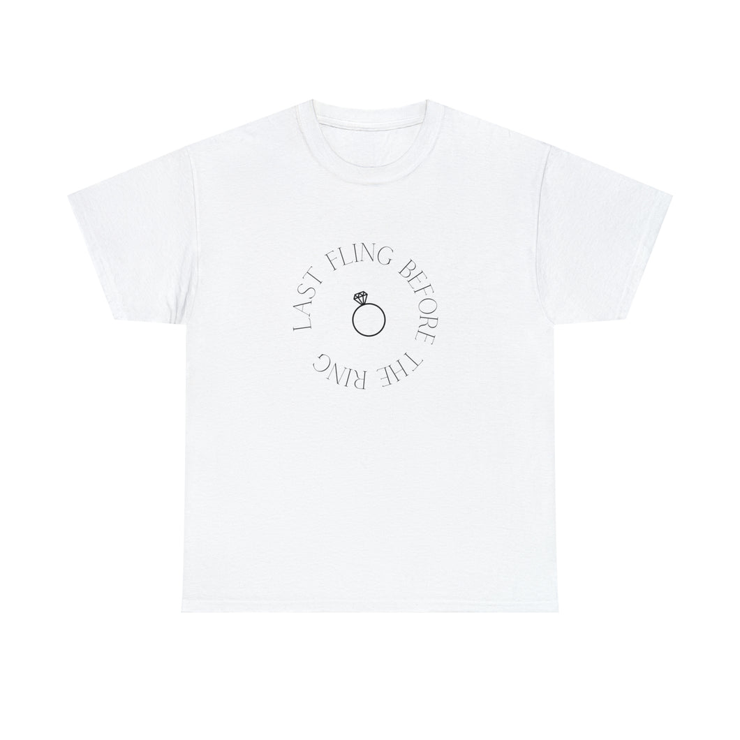 Bachelorette - 'Last Fling Before the Ring' fun bachelorette party t-shirts